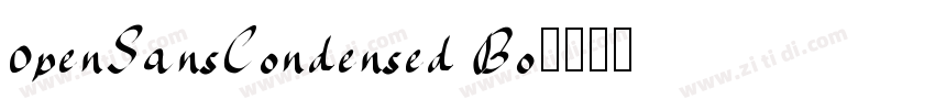 0penSansCondensed Bo字体转换